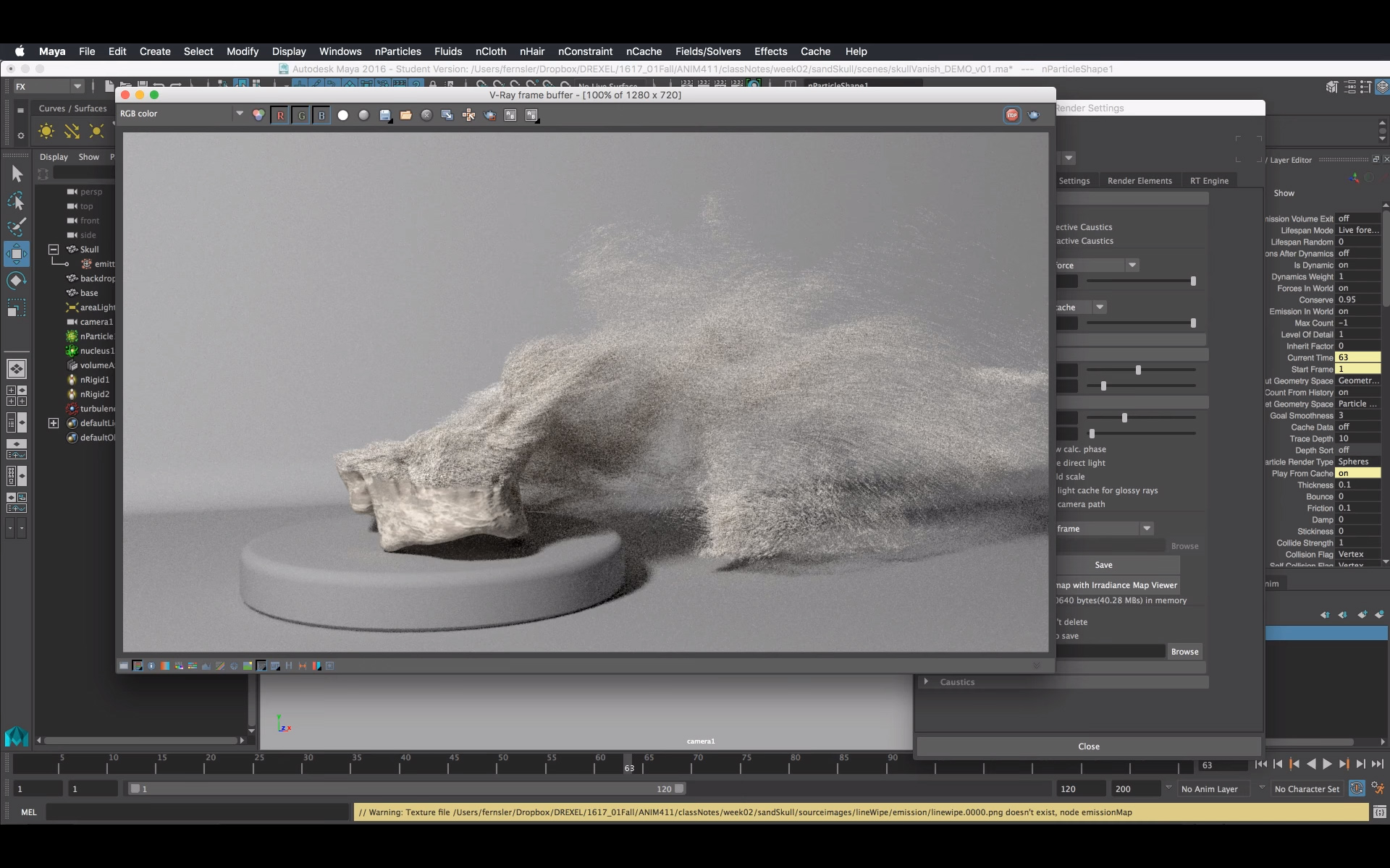 Maya – Basic Particle Dissolve Effect
