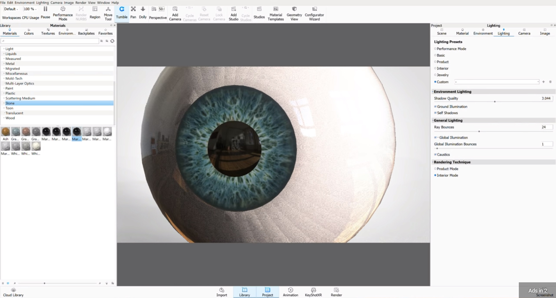 How to model a 3D Eyeball in Autodesk Maya 2019