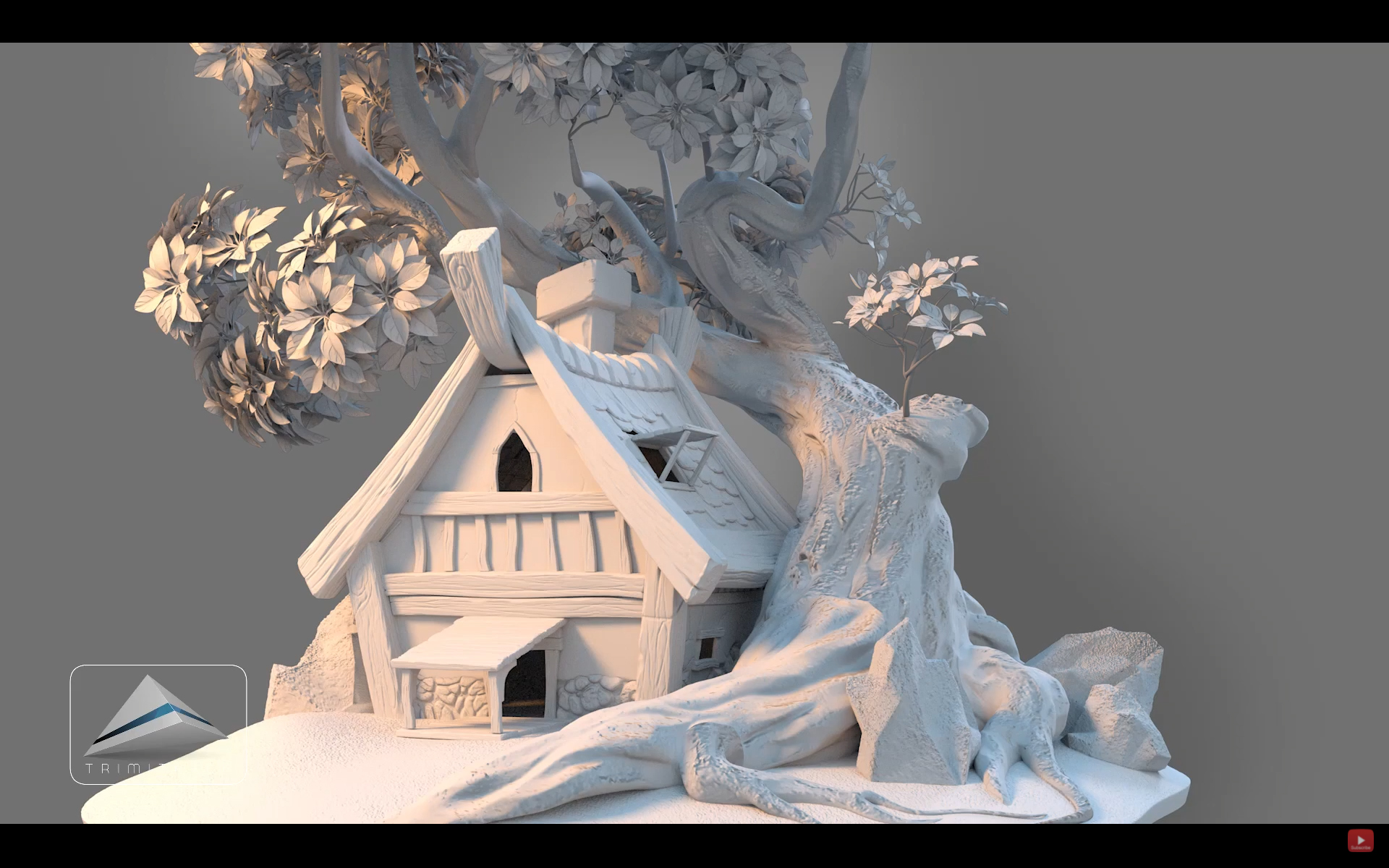 2. Strom | Modelování stromu a kamení v Maya | Tutorial 2| Tvorba 3D scény krok za krokem